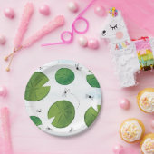 Assiettes En Carton Plaques papier d'anniversaire de Frog Lilly Pad (Fête)