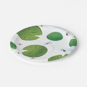 Assiettes En Carton Plaques papier d'anniversaire de Frog Lilly Pad (Angle)