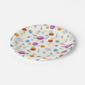 Assiettes En Carton Plaques papier d'anniversaire de voyage spatial (Angle)