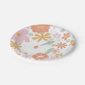 Assiettes En Carton Plaques papier d'anniversaire florales super (Angle)