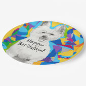 Assiettes En Carton Plaques papier d'anniversaire joyeuses (Angle)
