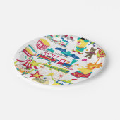 Assiettes En Carton Plaques papier d'anniversaire joyeuses Carnaval Ci (Angle)