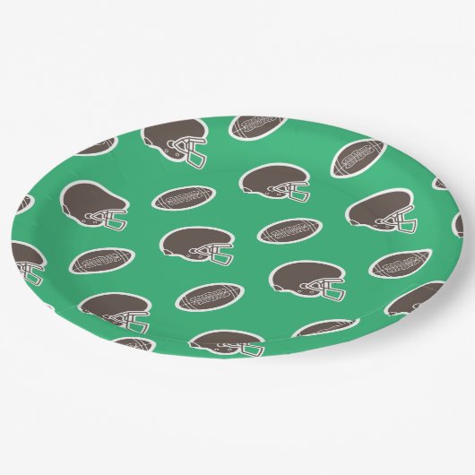 Assiettes En Carton Plaques papier d'anniversaire Motif de football (Angle)