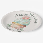 Assiettes En Carton Plaques papier d'anniversaire personnalisées (Angle)