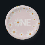 Assiettes En Carton Plaques papier d'anniversaire Retro Daisy<br><div class="desc">Plaques papier d'anniversaire Retro Daisy</div>