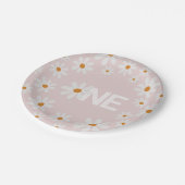 Assiettes En Carton Plaques papier d'anniversaire Retro Daisy (Angle)