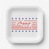 Assiettes En Carton Plaques papier de célébration de la fête de l'indé (Recto)