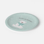 Assiettes En Carton Plaques papier de célébration de l'ours polaire (Angle)