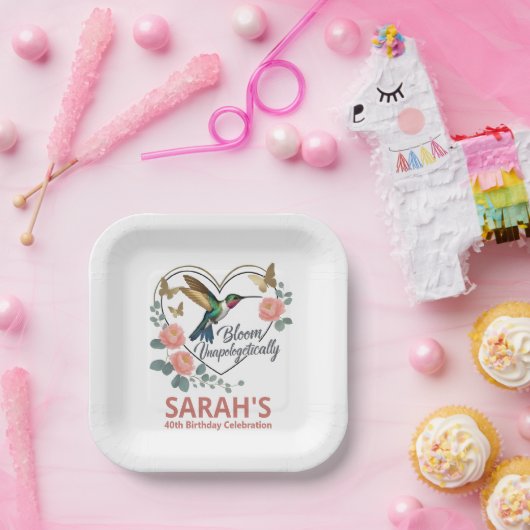 Assiettes En Carton Plaques papier de célébration de mi-vie (Fête)