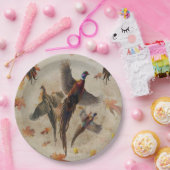 Assiettes En Carton Plaques papier de faisan (Fête)