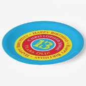 Assiettes En Carton Plaques papier de fête du 13e anniversaire (Angle)