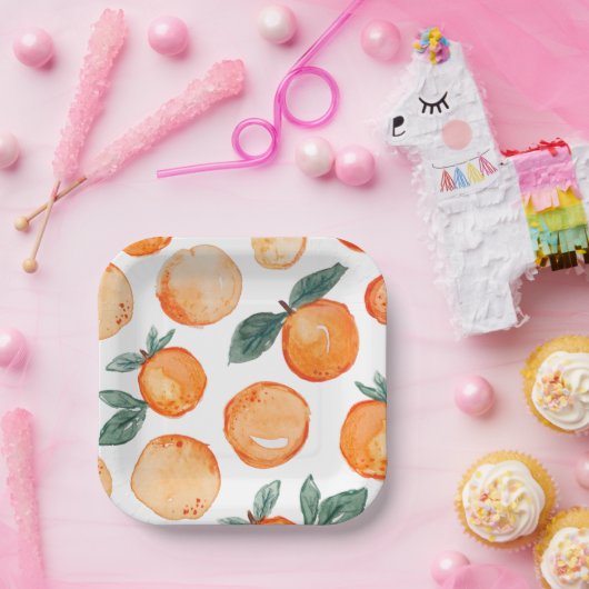 Assiettes En Carton Plaques Papier de la Clémentine Little Cutie (Fête)