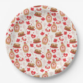 Assiettes En Carton Plaques papier de la fête du Canada (Devant)