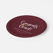 Assiettes En Carton Plaques papier de la partie de graduation de scrip (Angle)