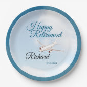 Assiettes En Carton Plaques papier de la partie de retraite avec conce (Devant)