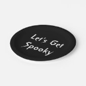 Assiettes En Carton Plaques papier de la partie Halloween éffrayantes (Angle)