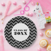 Assiettes En Carton Plaques papier de Parties scintillant Chevron Arge (Fête)