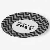Assiettes En Carton Plaques papier de Parties scintillant Chevron Arge (Angle)
