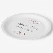 Assiettes En Carton Plaques papier de réception de mariage (Angle)