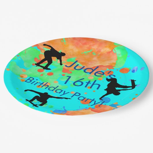 Assiettes En Carton Plaques papier de table d'anniversaire (Angle)