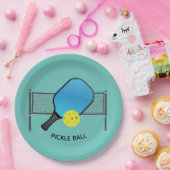 Assiettes En Carton Plaques papier design Pickleball Pickleball (Fête)