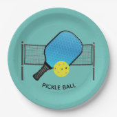 Assiettes En Carton Plaques papier design Pickleball Pickleball (Devant)