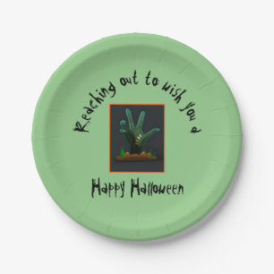 Assiettes En Carton Plaques papier d'Halloween effrayant