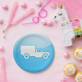Assiettes En Carton Plaques papier d'icône de camion (Fête)