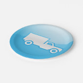 Assiettes En Carton Plaques papier d'icône de camion (Angle)
