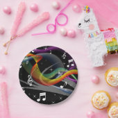 Assiettes En Carton Plaques papier d'illustration de musique (Fête)