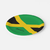 Assiettes En Carton Plaques papier drapeau jamaïcain & fête jamaïcaine (Angle)