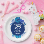 Assiettes En Carton Plaques papier du 25e anniversaire du Mariage (Fête)