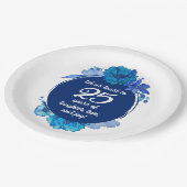 Assiettes En Carton Plaques papier du 25e anniversaire du Mariage (Angle)
