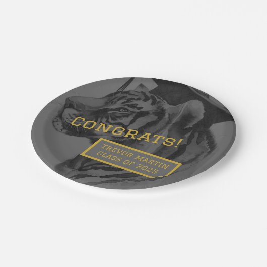 Assiettes En Carton Plaques papier du groupe de diplômés (Angle)