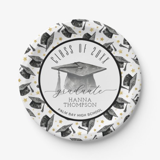 Assiettes En Carton Plaques papier du groupe de diplômés | Parti des d (Devant)