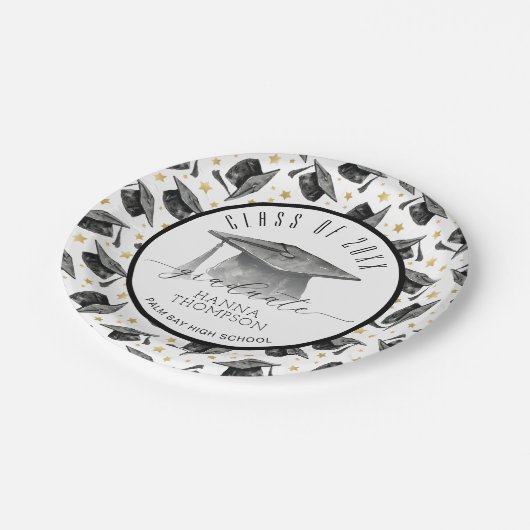 Assiettes En Carton Plaques papier du groupe de diplômés | Parti des d (Angle)