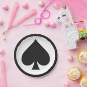 Assiettes En Carton Plaques papier du lecteur de carte - Spade (Fête)