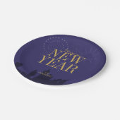 Assiettes En Carton Plaques papier du Nouvel An pour Skyline moderne (Angle)