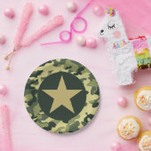 Assiettes En Carton Plaques papier du soldat Joe GI Camouflage (Fête)