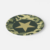 Assiettes En Carton Plaques papier du soldat Joe GI Camouflage (Angle)