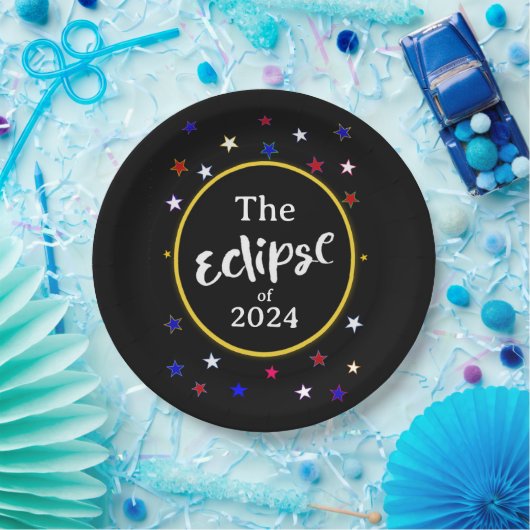 Assiettes En Carton Plaques papier Eclipse (Fête)