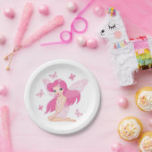 Assiettes En Carton Plaques Papier Fées Et Papillons (Fête)