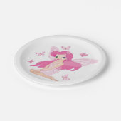 Assiettes En Carton Plaques Papier Fées Et Papillons (Angle)