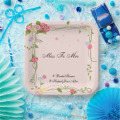 Assiettes En Carton Plaques papier Fête des mariées (Fête)