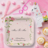 Assiettes En Carton Plaques papier Fête des mariées (Fête)