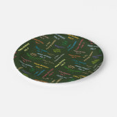 Assiettes En Carton Plaques papier Février, 9 Anniversaire (Angle)