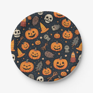 Assiettes En Carton Plaques papier Halloween