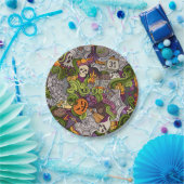 Assiettes En Carton Plaques papier Halloween éffrayantes 7" (Fête)