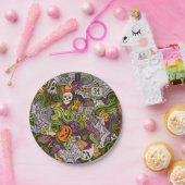 Assiettes En Carton Plaques papier Halloween éffrayantes 7" (Fête)