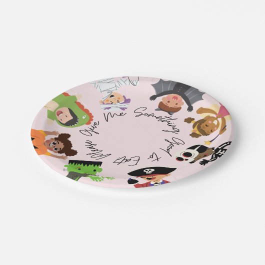 Assiettes En Carton Plaques papier Halloween éffrayantes, 7 pouces (Angle)